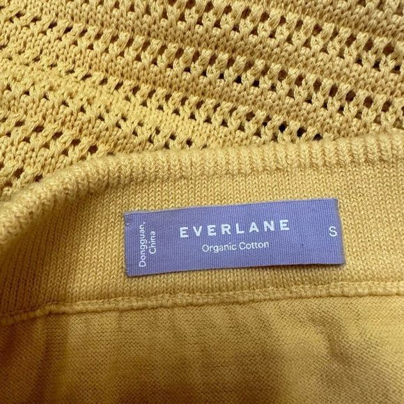 Everlane crochet knit midi skirt sz s small organic cotton - Picture 3 of 5